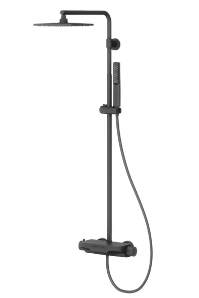 Perla Termostatik 3 Yönlü Duş Kolonu-Siyah ürün görseli