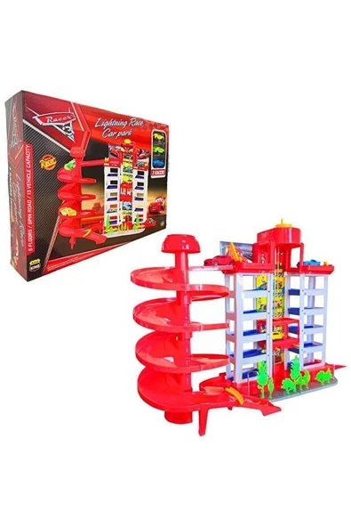Toysan Cars Racer Asansörlü Garaj Seti SPR-55 ürün görseli 1