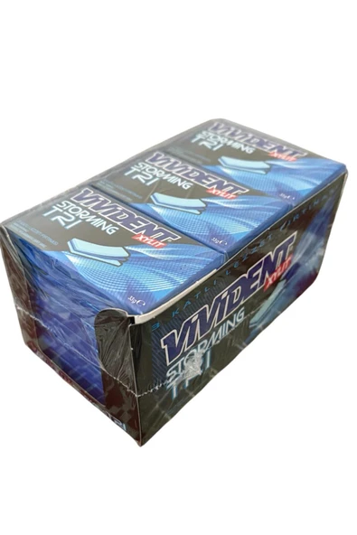 Vivident Storming Nane Aromalı Şekersiz Sakız 33 g x 18 Adet ürün görseli