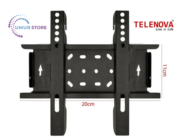 Telenova 24” İnç 61 Ekran HD Uydu Alıcılı Kamp Karavan Ev Ofis Yat 19”- 27” inç Lcd Led TV Sabit Askı Aparatı ürün görseli