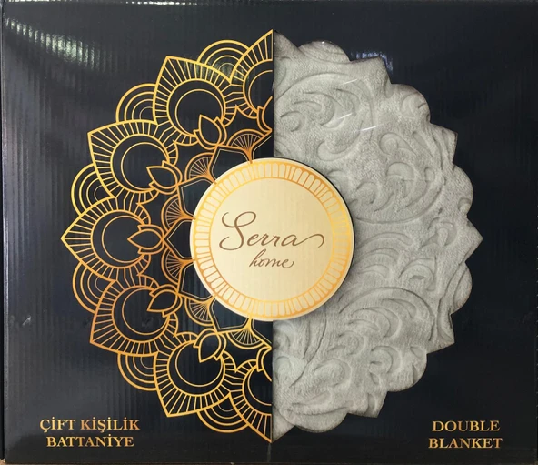 Serra Home Embos Çift Kişilik Battaniye Kutulu 220 x 240 - Resim 6