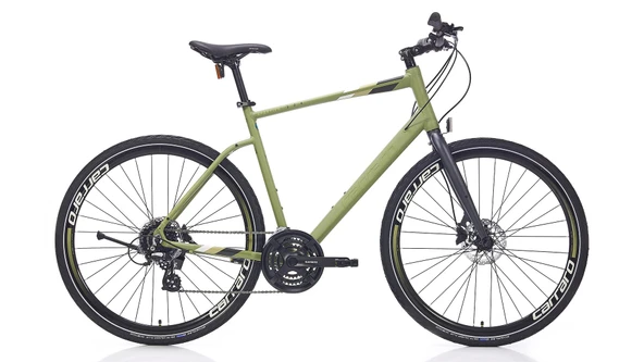 Carraro Sportive 28 324 520H 24-V HD Şehir Bisikleti Haki Yeşil Siyah Gri ürün görseli 1