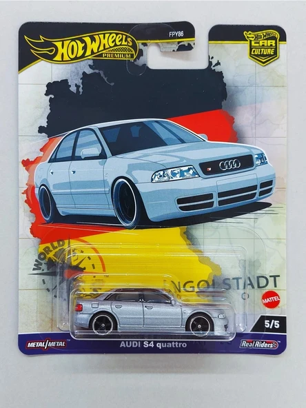 Hot Wheels Premium Car Culture Audi S4 Quattro HRV81 ürün görseli