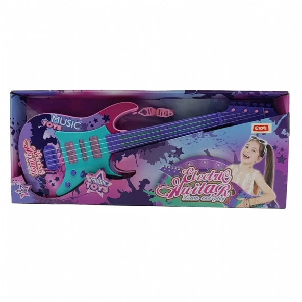 Ctoys Pilli Müzikli Sesli Pembe Electro Giter 5030 ürün görseli