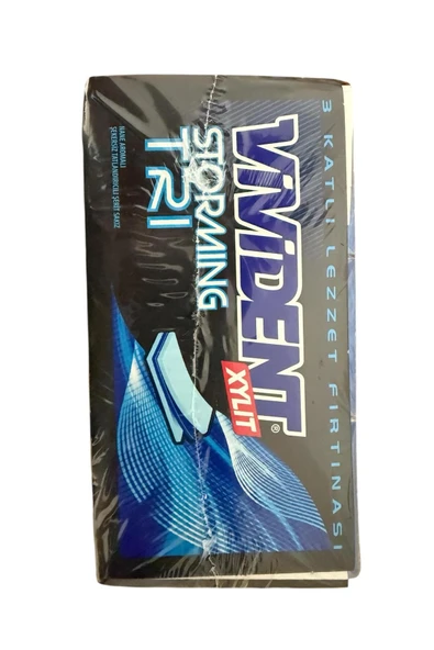 Vivident Storming Nane Aromalı Şekersiz Sakız 33 g x 18 Adet - Resim 3