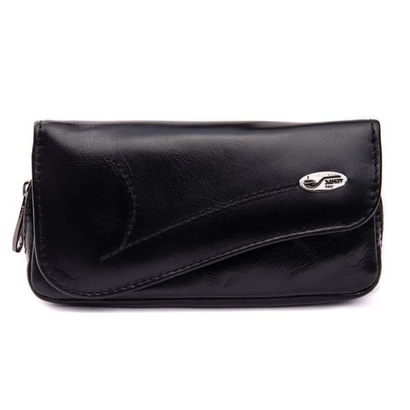 Şahin Siyah Deri Pipo Çantası 101851 ürün görseli 1