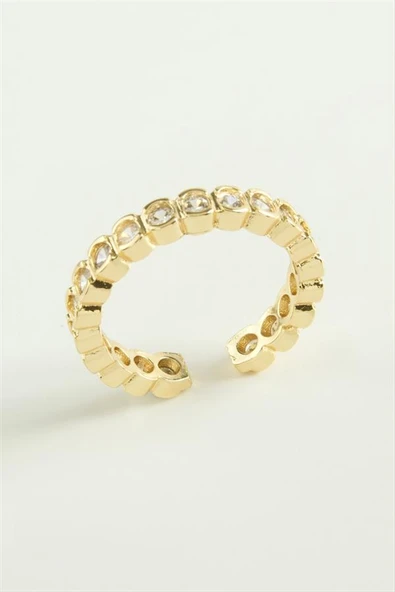 Karışık Lüks Baget Zirkon Taşlı Yüzük - 3