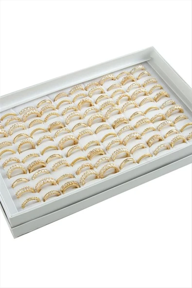 Karışık Lüks Baget Zirkon Taşlı Yüzük - 2