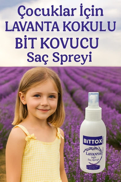 Bittox Çocuklar İçin Lavanta Yağlı Bit Kovucu Saç Spreyi 100 Ml- Bit kovucu Sprey ürün görseli