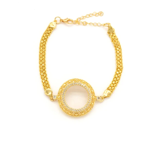 Yarım Altın Çerçeve Bileklik Çelik Altın Kaplama BLK-1117 ürün görseli 1