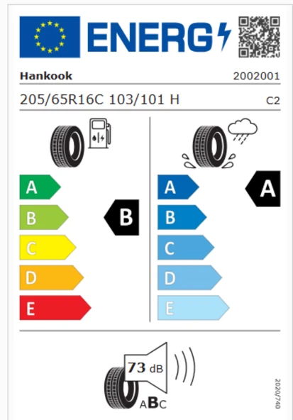 Hankook 205/65R16C 103/101H RA18 VanTRa LT Mercedes Benz V-Class Hafif Ticari Yaz Lastiği (Üretim Yılı:2024) ürün görseli