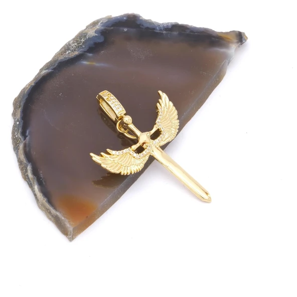 Ajda Charm Çelik Altın Kaplama Kadın Melek Model-CHR-104 ürün görseli 1