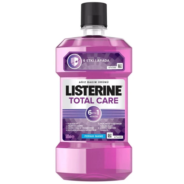 Listerine Total Care Zero Hafif Nane Ağız Bakım Ürünü 500 ml ürün görseli