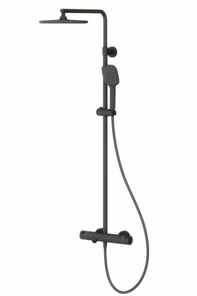 Estella Termostatik 3 Yönlü Duş Kolonu-Siyah ürün görseli