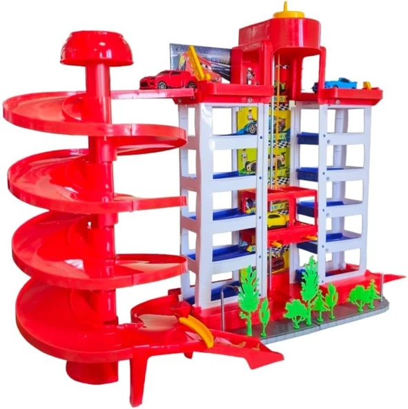 Toysan Cars Racer Asansörlü Garaj Seti SPR-55 - Resim 2