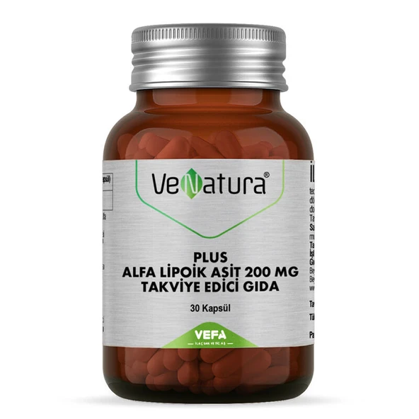 Venatura Plus Alfa Lipoik Asit 200 mg Takviye Edici Gıda 30 Kapsül ürün görseli