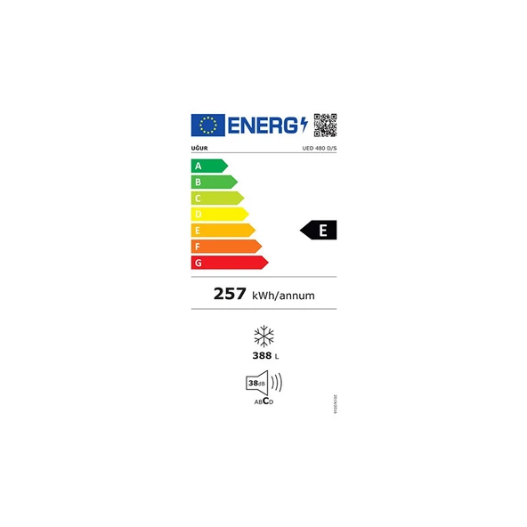 Uğur UED 480 D/S  R65 Sandık Tipi Derin Dondurucu - 3