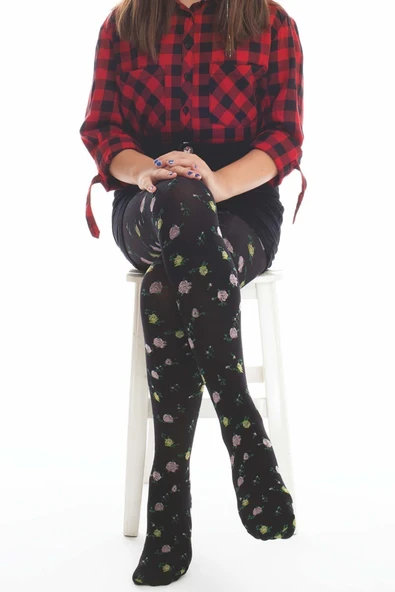 Siyah Kız Çocuk Külotlu Çorap Buket 5133 ürün görseli 1