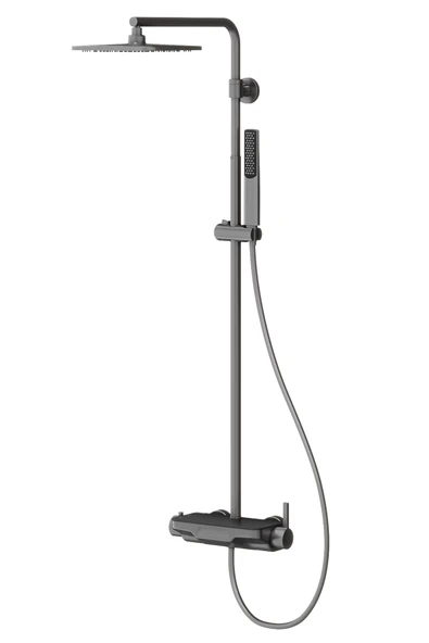 Perla Mix 3 Yönlü Duş Kolonu-Gun Metal ürün görseli