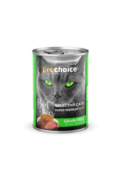 Pro Choice Selective Cat Biftek Ve Cigerli Kiyilmis Yetiskin Kedi Konservesi 400 Gr ürün görseli