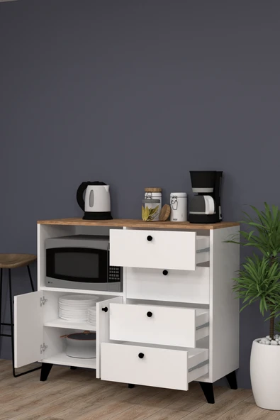 RANA CEKMECELİ MIKRODALGA FIRIN DOLABI - Resim 2