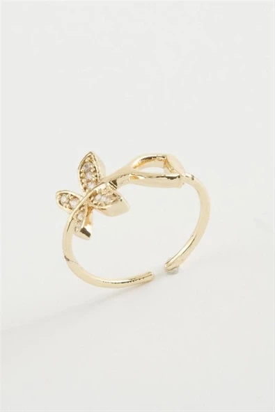 Kelebek Zirkon Taşlı Yüzük