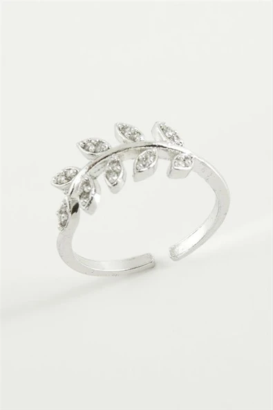 Yaprak Zirkon Taşlı Yüzük