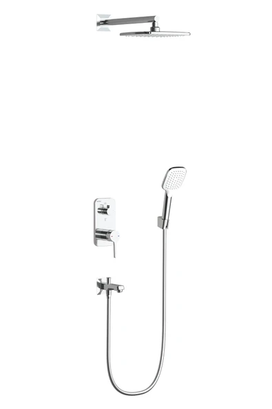 Teska Agora İki Yönlü Duş Seti-Krom ürün görseli