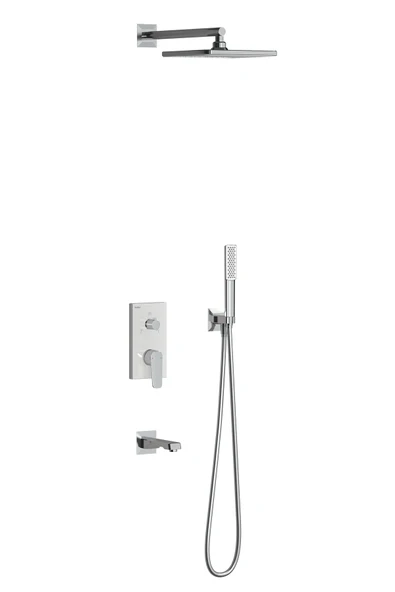 Teska Ciera Üç Yönlü Duş Seti-Beyaz Camlı ürün görseli