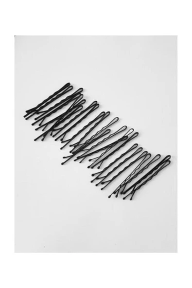 TrendMavi 48'li Kadın Siyah Tel Saç Tokası ürün görseli