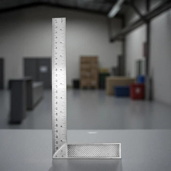 Alüminyum 25 cm 10 inch Kaynakçı L Gönye Marangoz Fayansçı Kaynakçı L Cetveli - Resim 2