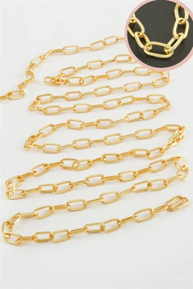 9 mm Oval Zincir 1 metre