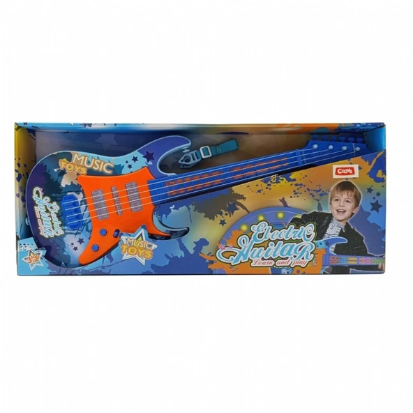 Ctoys Pilli Müzikli Sesli Mavi Electro Giter 5030A ürün görseli