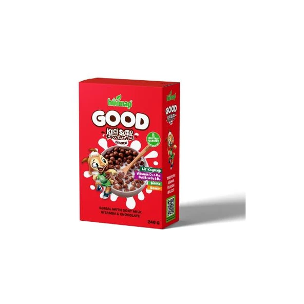 Hünnap Good Keçi Sütlü Çikolatalı Gevrek 240 g ürün görseli