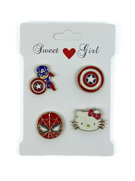 Kamp Çantası - Sırt Çantası - Terlik Süsü Charm Terlik 4'lü Jibbitz Aksesuar Model 3 - Resim 2