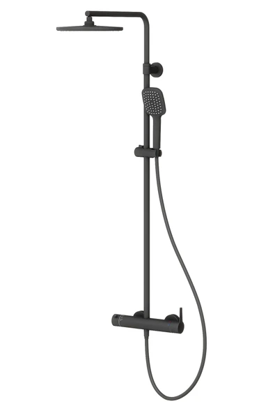 Estella Mix 2 Yönlü Duş Kolonu-Siyah ürün görseli