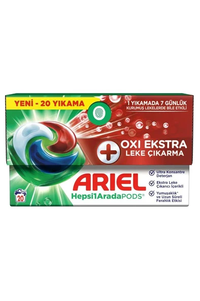 PODS Kapsül Çamaşır Deterjanı Oxi 20'li ürün görseli