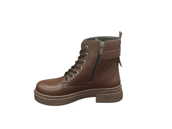 Ventes 86209Z Yandan Fermuarlı Kaydırmaz Kalın Kauçuk Taban Günlük Kadın Bot - 6