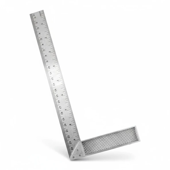 Alüminyum 25 cm 10 inch Kaynakçı L Gönye Marangoz Fayansçı Kaynakçı L Cetveli ürün görseli
