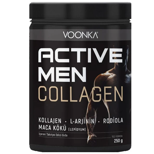 Voonka Collagen Active Men Toz Yeşil Elma 250 gr ürün görseli