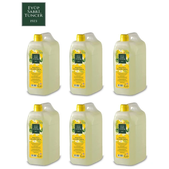 Eyüp Sabri Tuncer Klasik Limon Kolonyası Yedek Şişe 1 Lt x 6 ürün görseli
