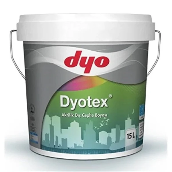 Dyo Dyotex Akrilik Dış Cephe Boyası Beyaz 15 LT. ürün görseli