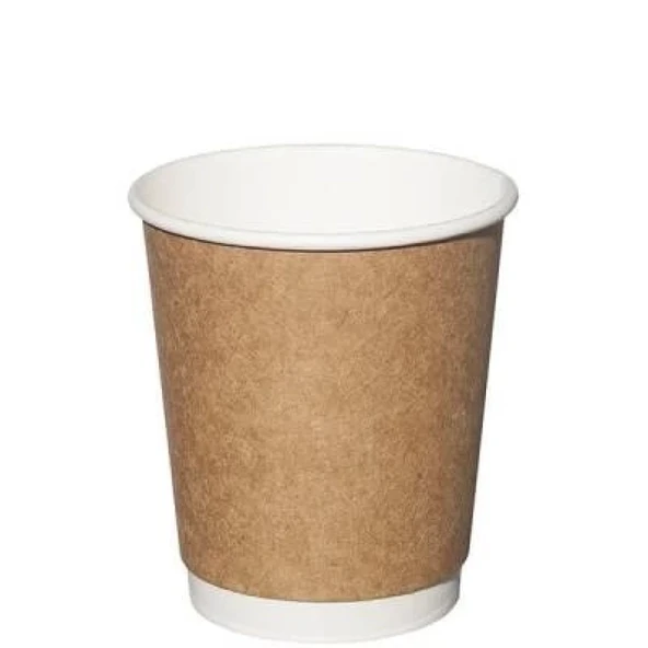Bencup 12 Oz Bariyerli Kraft Double Wall Karton Bardak 25 li ürün görseli