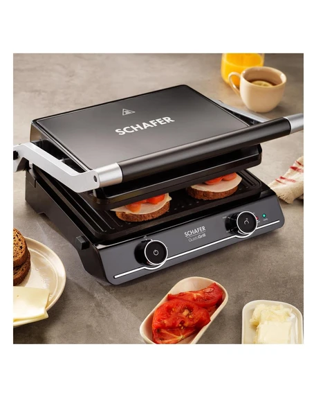 Schafer Gusto Grill Izgara Ve Tost Makinesi-Siyah