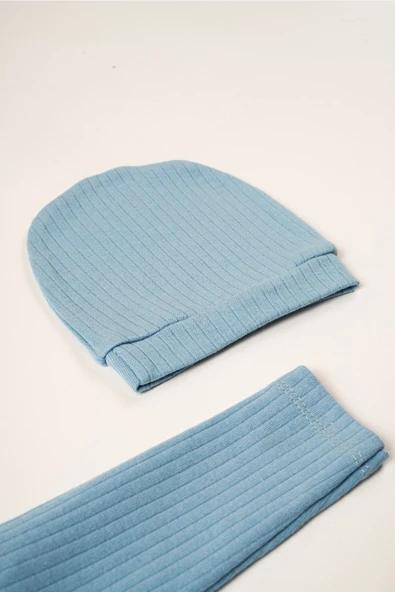 Hastane Çıkış Setleri Raporlu Penye 5'li Set Yenidoğan Kıyafetleri - Resim 2