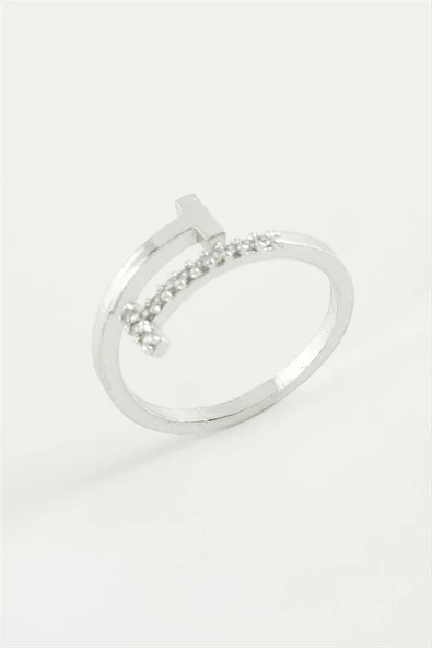 Çivi Zirkon Taşlı Yüzük