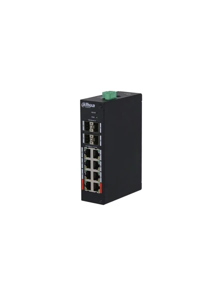 Dahua HS4412-8ET-120 8 10/100 Port PoE 4 Port 10/100/1000 SFP PoE Switch 120W ürün görseli 1
