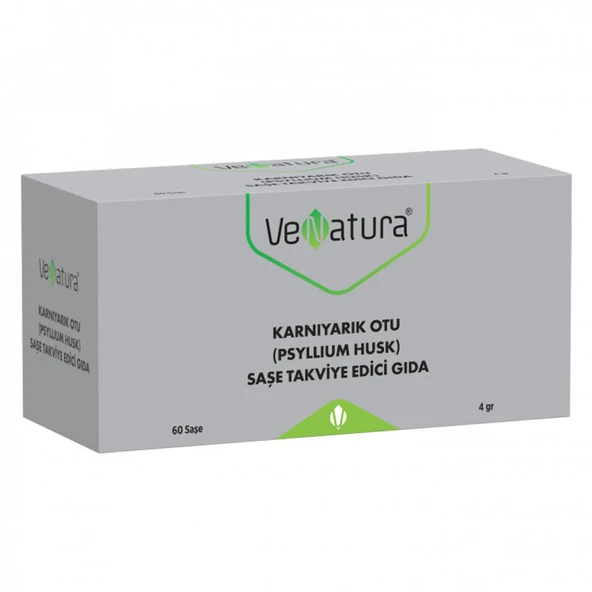 VeNatura Karnıyarık Otu (Psyllium Husk) Saşe Takviye Edici Gıda 60 Saşe ürün görseli