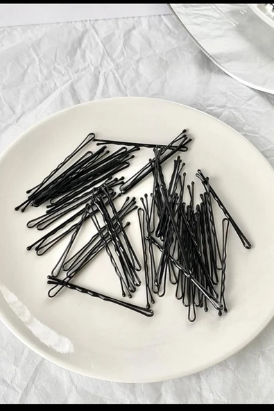 ALYESKA 50 Adet Tel Toka Firkete Saç Tokası - Resim 3