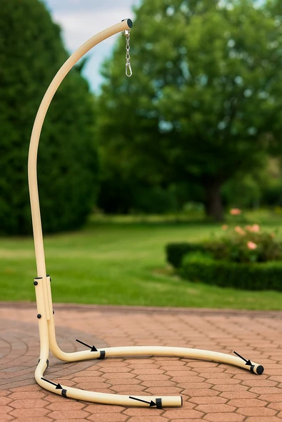 Salıncak Ayağı Pabucu 4,5cm Çap, Zemin Koruyucu Plastik,Kaymaz Dayanıklı (4’lü Set) ürün görseli